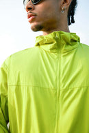 Lightweight UPF Hooded Shell Jacket - Fluorescent Green