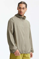 Lightweight UPF Hooded Shell Jacket - Khaki