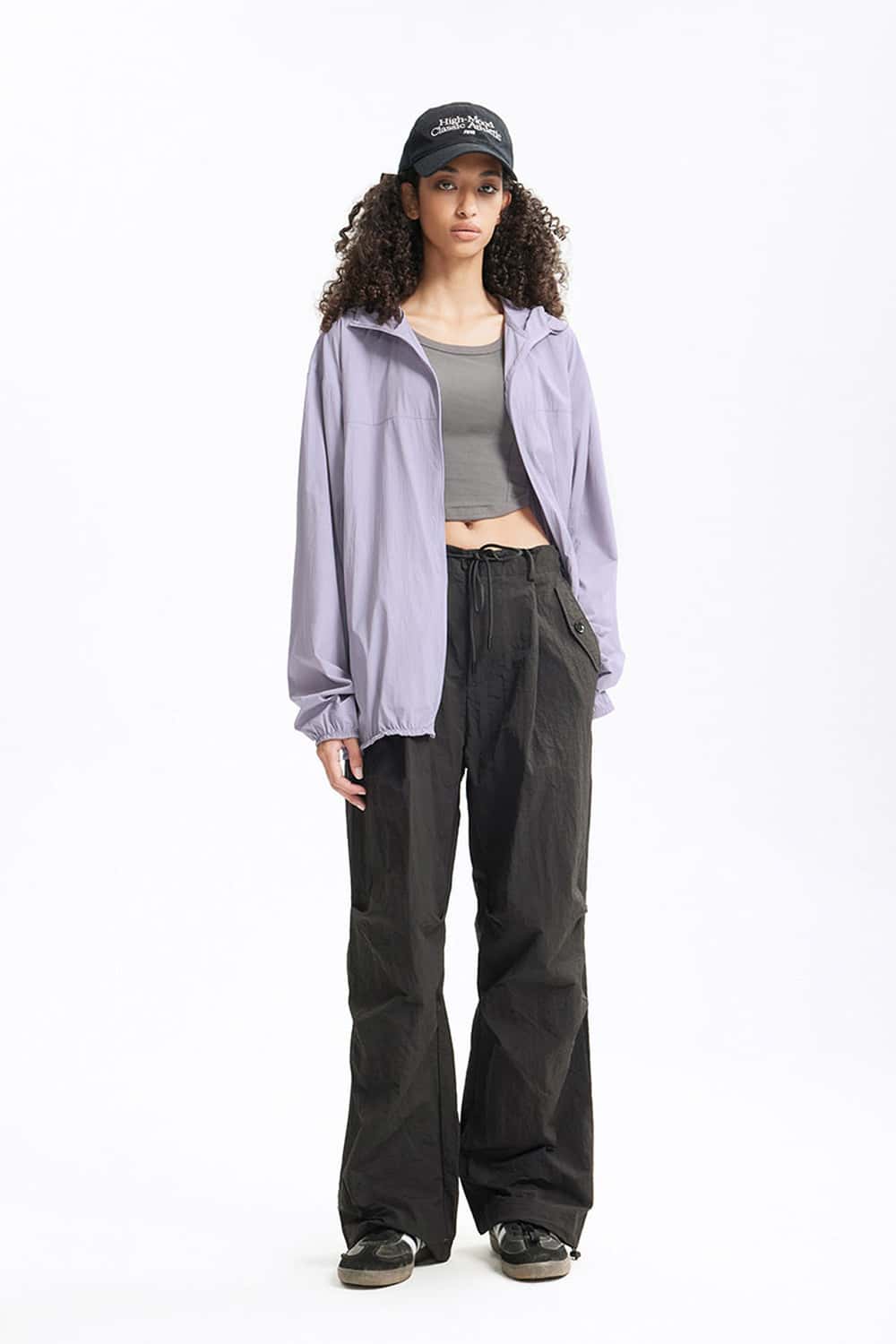 Lightweight UPF Hooded Shell Jacket - Light Purple
