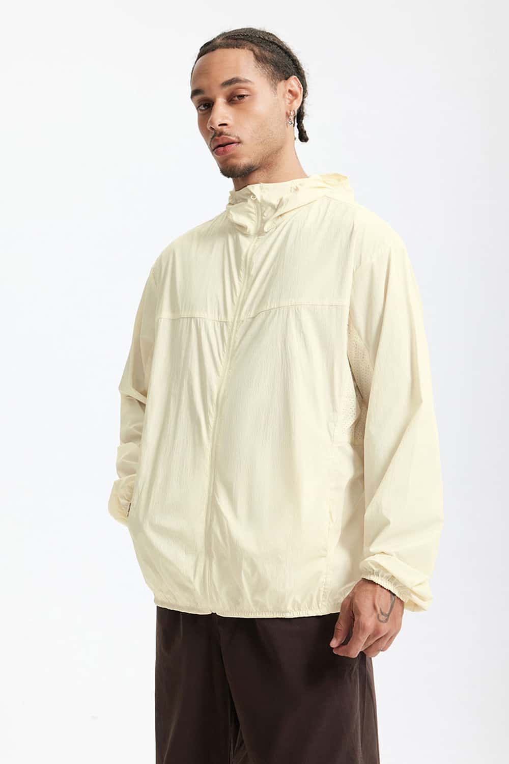 Lightweight UPF Hooded Shell Jacket - Yellow