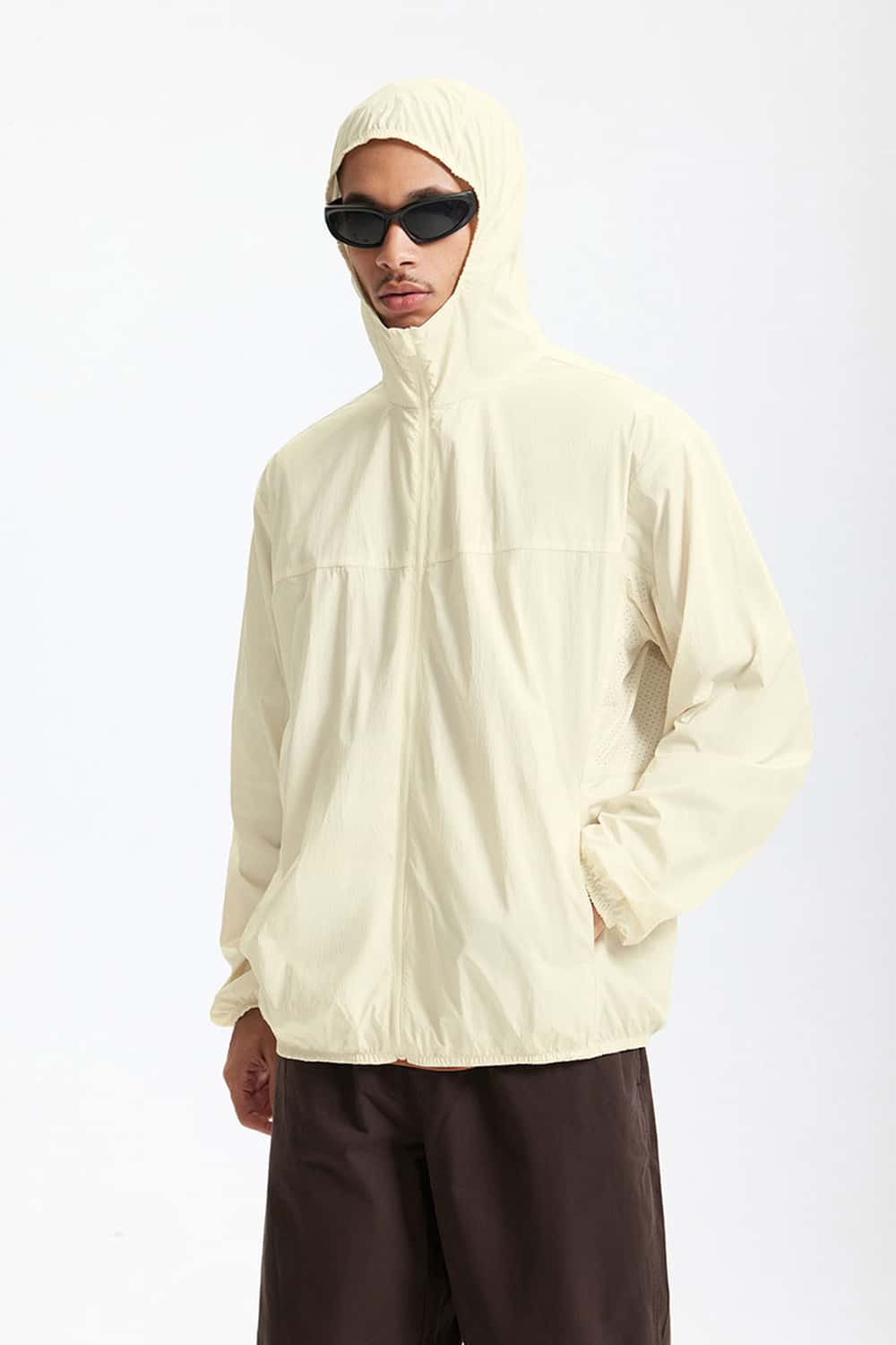 Lightweight UPF Hooded Shell Jacket - Yellow