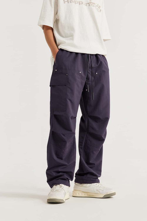 Moisture-Wicking Utility Cargo Pants - Purple