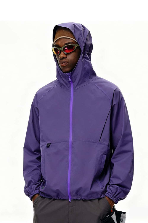 Seam-Sealed Hooded Shell Jacket - Blue
