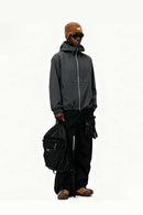 Seam-Sealed Hooded Shell Jacket - Dark Gray