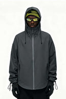 Seam-Sealed Hooded Shell Jacket - Dark Gray