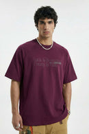 Raglan Graphic Relaxed T-Shirt - Purple