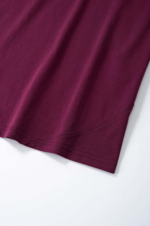 Raglan Graphic Relaxed T-Shirt - Purple