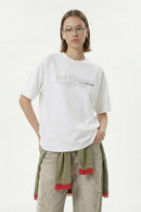 Raglan Graphic Relaxed T-Shirt - White
