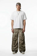 Embroidered Detail Cotton-Blend T-Shirt - White
