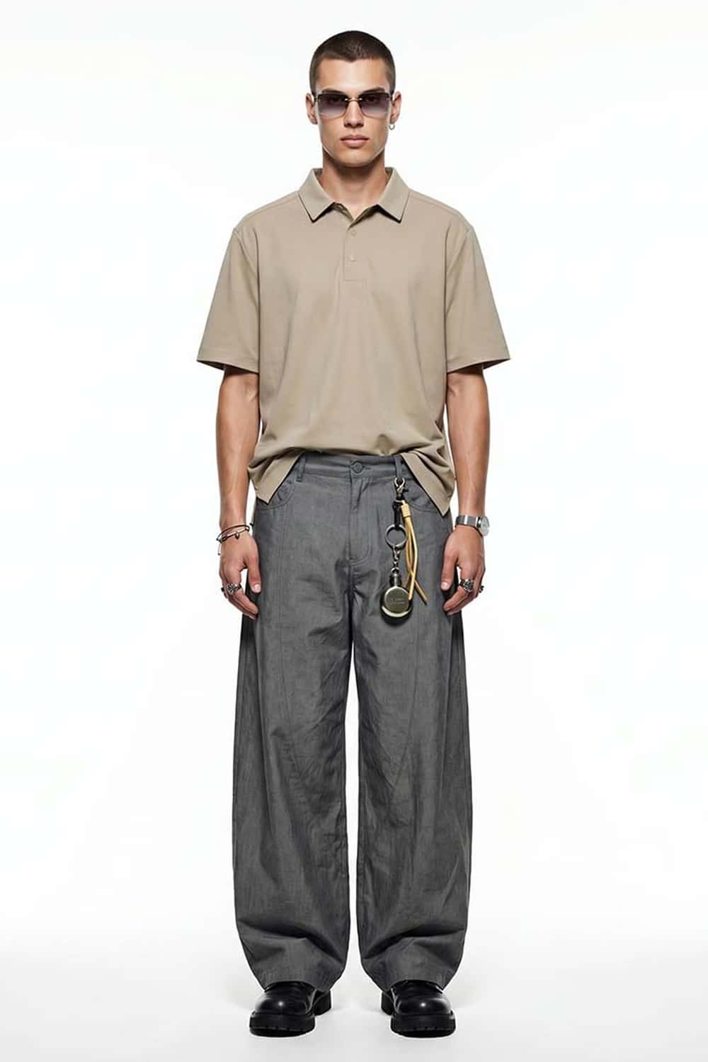 Taped Cool-Touch Polo Shirt - Khaki