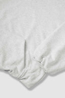 Cropped Boxy Hooded Sweatshirt - Flower Gray