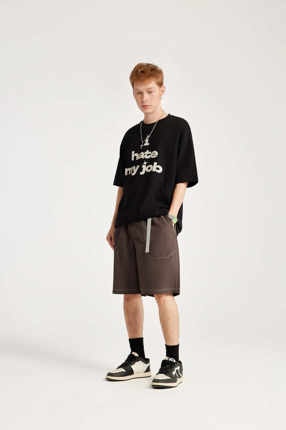 Moisture-Wicking Utility Knee-Length Shorts - Coffee