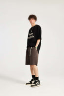 Moisture-Wicking Utility Knee-Length Shorts - Coffee