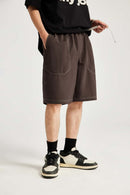 Moisture-Wicking Utility Knee-Length Shorts - Coffee