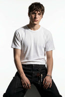 Ribbed Slim Fit T-Shirt - White