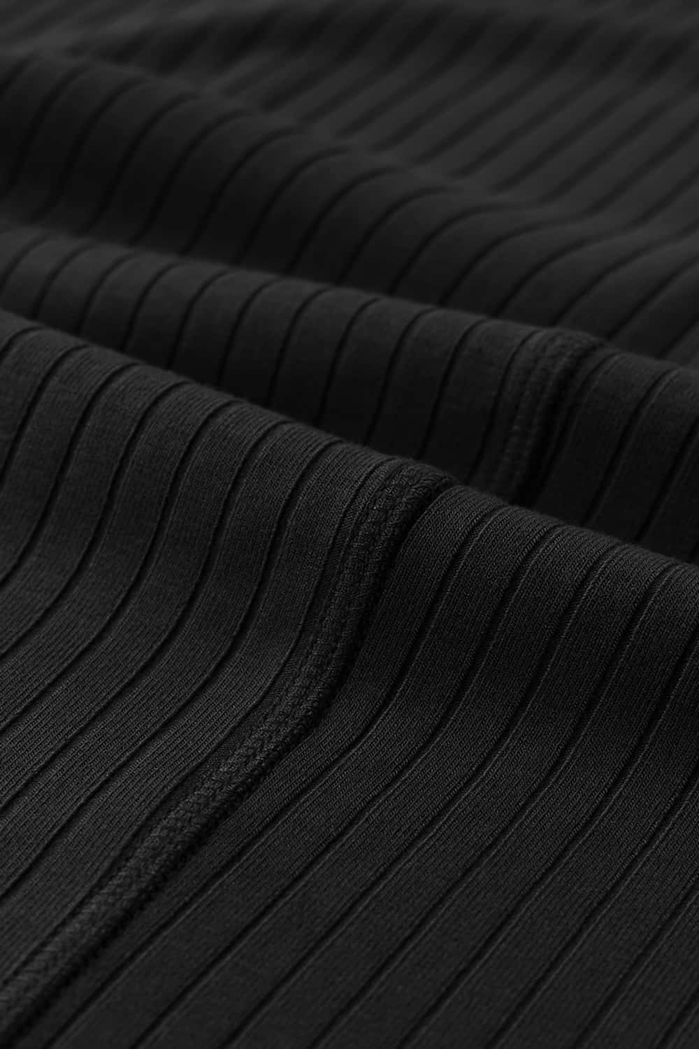Ribbed Slim Fit Tank Top - Black
