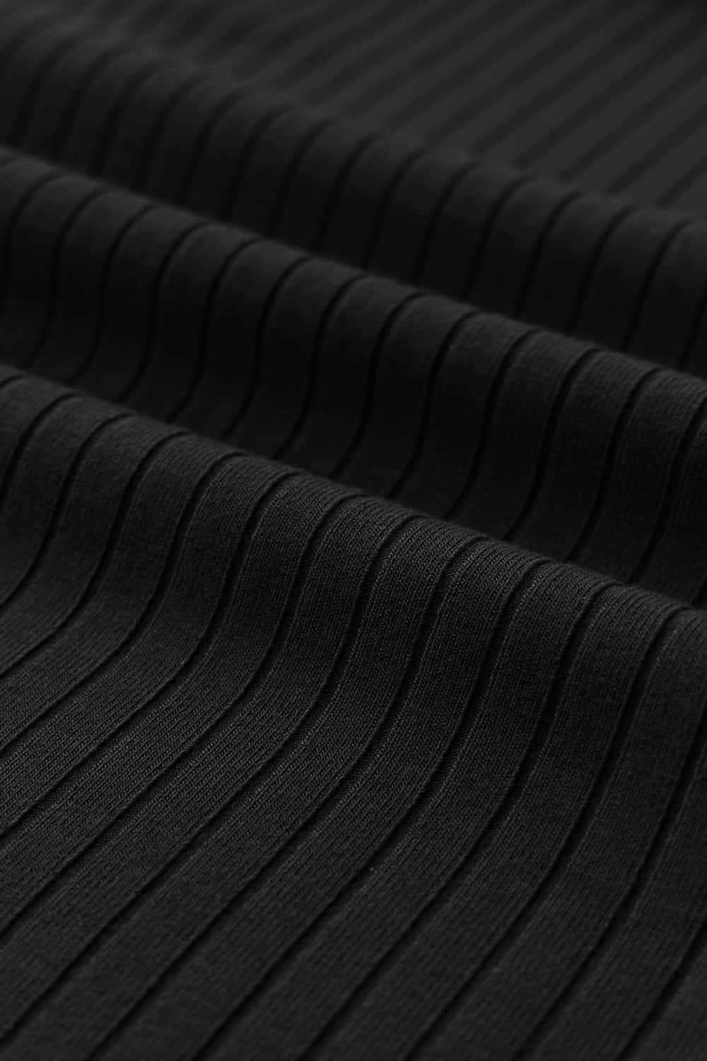 Ribbed Slim Fit Tank Top - Black