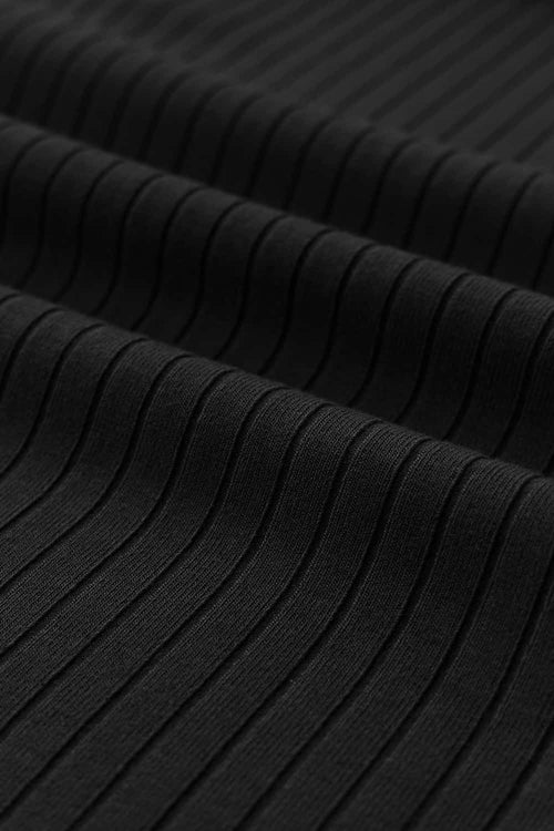 Ribbed Slim Fit Tank Top - Black