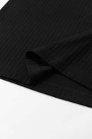 Ribbed Slim Fit Tank Top - Black
