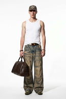 Ribbed Slim Fit Tank Top - White