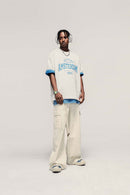 Utility Wide-Leg Cotton Pants - Rice Apricot