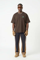 Raised Stone Graphic Relaxed Tee - Earth Brown