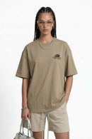 Raised Stone Graphic Relaxed Tee - Khaki