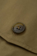 Knee-Length Drawstring Cargo Shorts - Dark Khaki