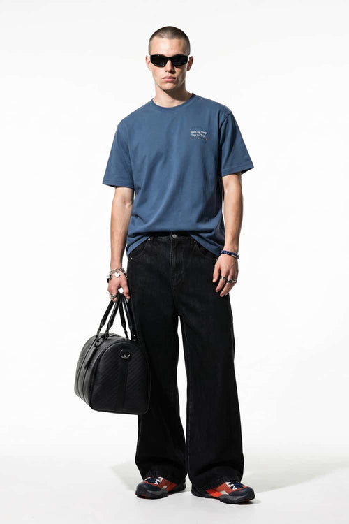 Raised Back Graphic T-Shirt - Blue
