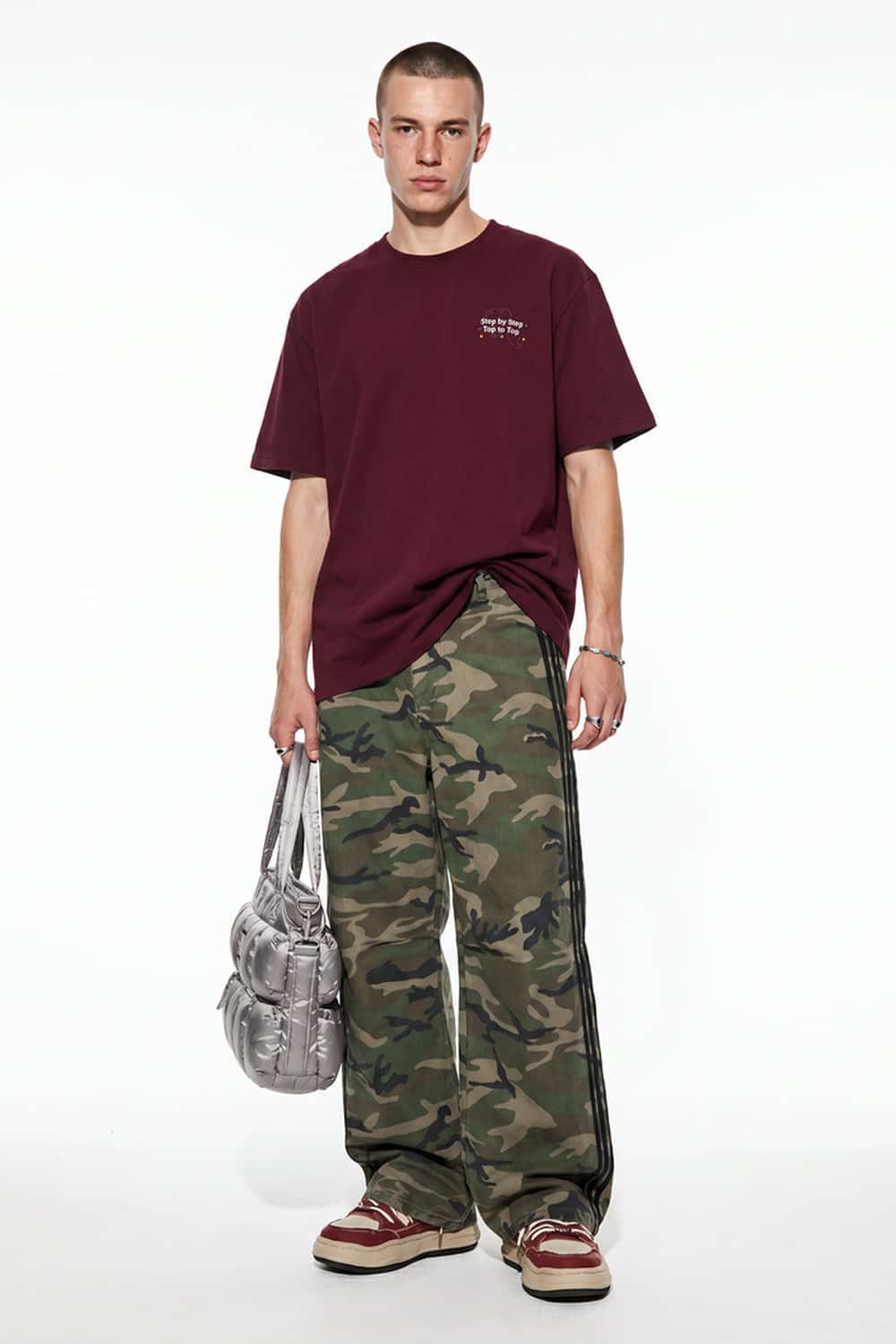 Raised Back Graphic T-Shirt - Purple