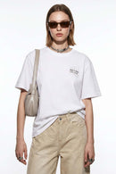 Raised Back Graphic T-Shirt - White