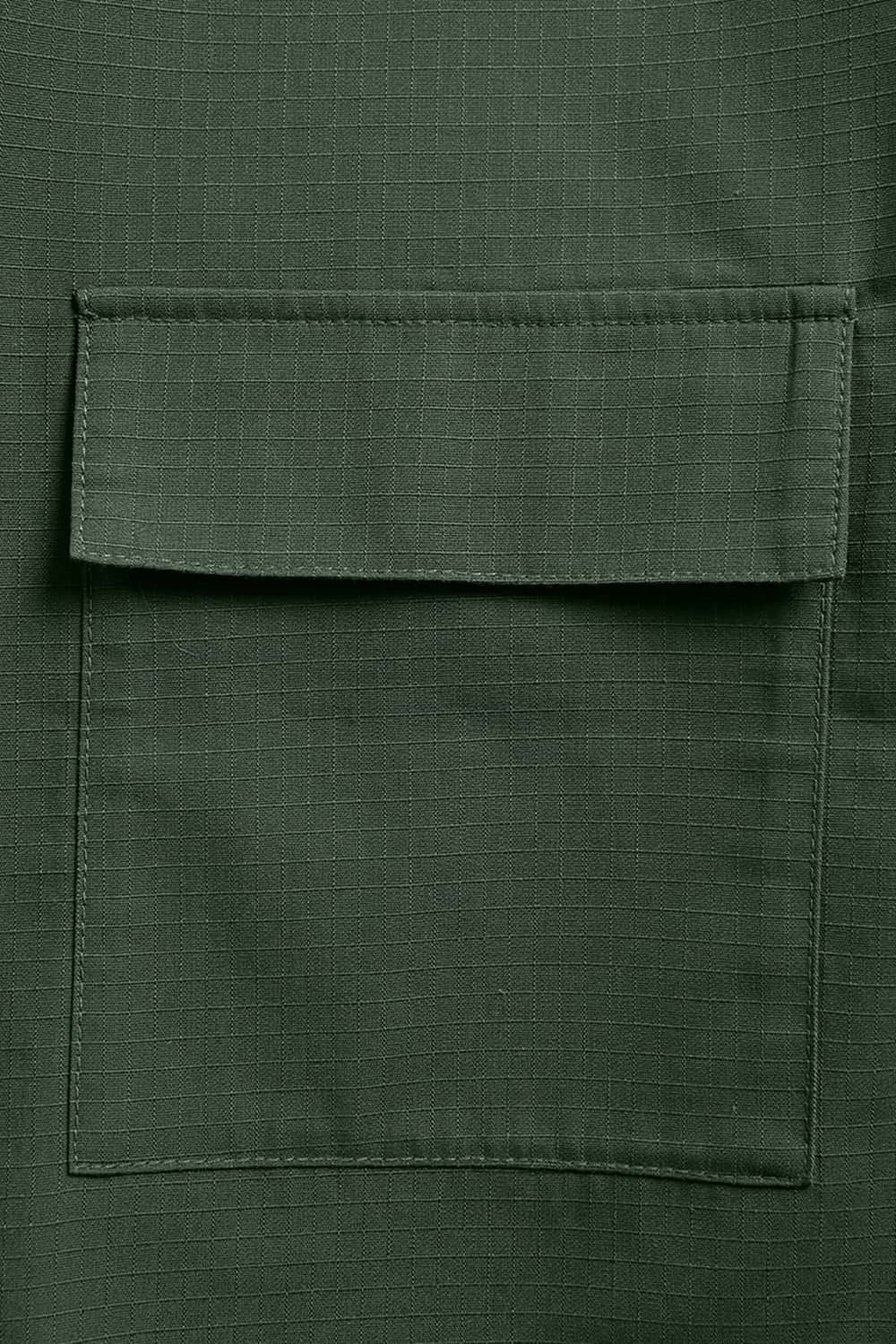 Ripstop Wide-Leg Cargo Pants - Rainforest Green