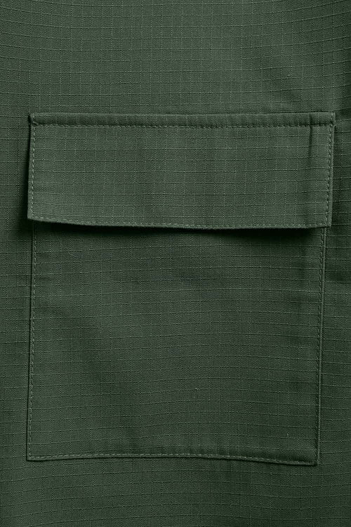 Ripstop Wide-Leg Cargo Pants - Rainforest Green