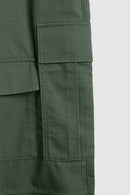 Ripstop Wide-Leg Cargo Pants - Rainforest Green