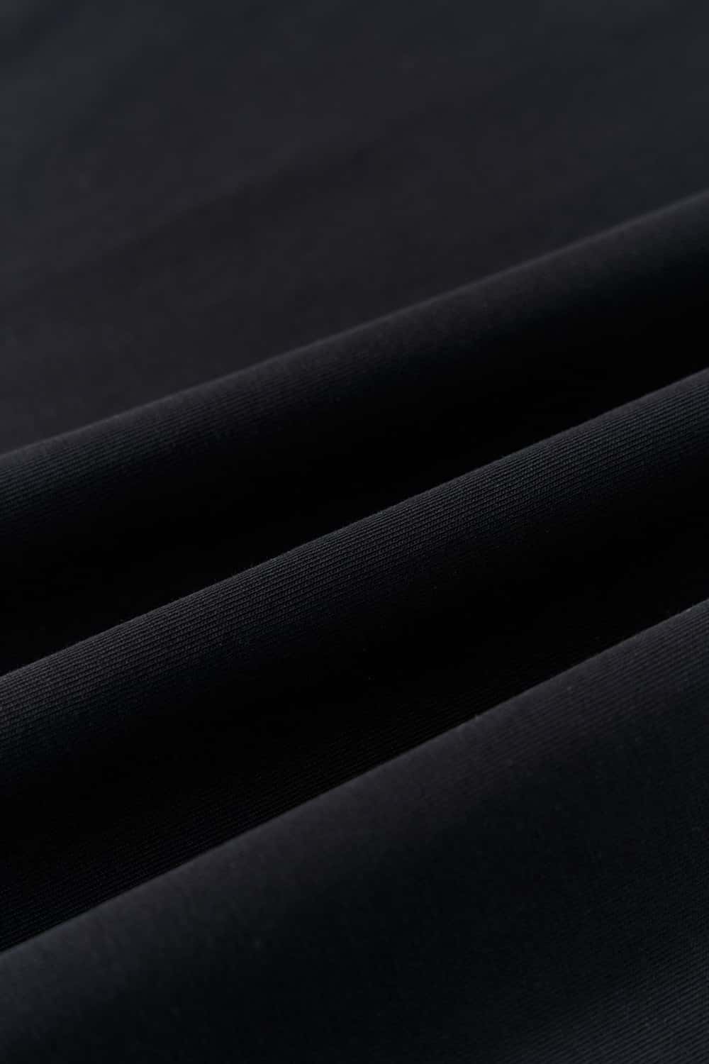 Chenille Graphic Loose T-Shirt - Black