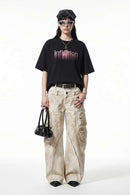 Star Graphic Loose T-Shirt - Black