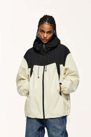 Insulated Hooded Panel Jacket - Sand