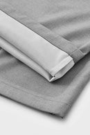 Curved Seam Wide-Leg Trousers - Gray