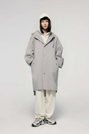 Hooded Fishtail Utility Parka - Gray