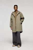 Hooded Fishtail Utility Parka - Green