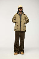 Flap Pocket Field Work Jacket - Apricot Khaki
