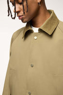 Flap Pocket Field Work Jacket - Apricot Khaki