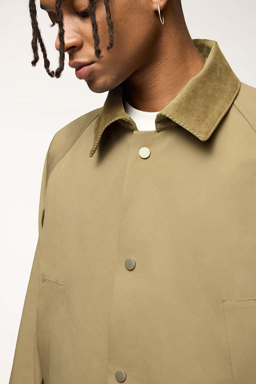 Flap Pocket Field Work Jacket - Apricot Khaki