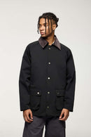 Flap Pocket Field Work Jacket - Black