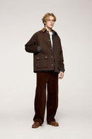 Flap Pocket Field Work Jacket - Coffee