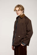 Flap Pocket Field Work Jacket - Coffee