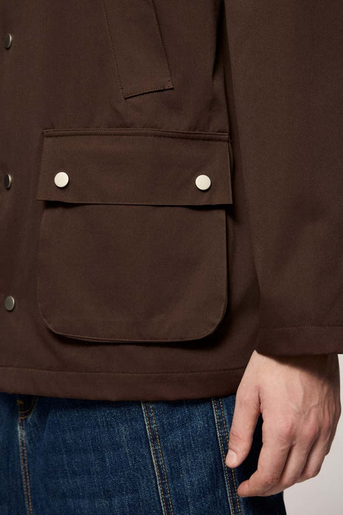 Flap Pocket Field Work Jacket - Coffee
