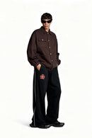 Drawcord Hem Utility Work Jacket - Ebony Black