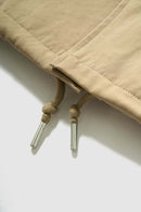 Drawcord Hem Utility Work Jacket - Khaki