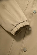 Drawcord Hem Utility Work Jacket - Khaki